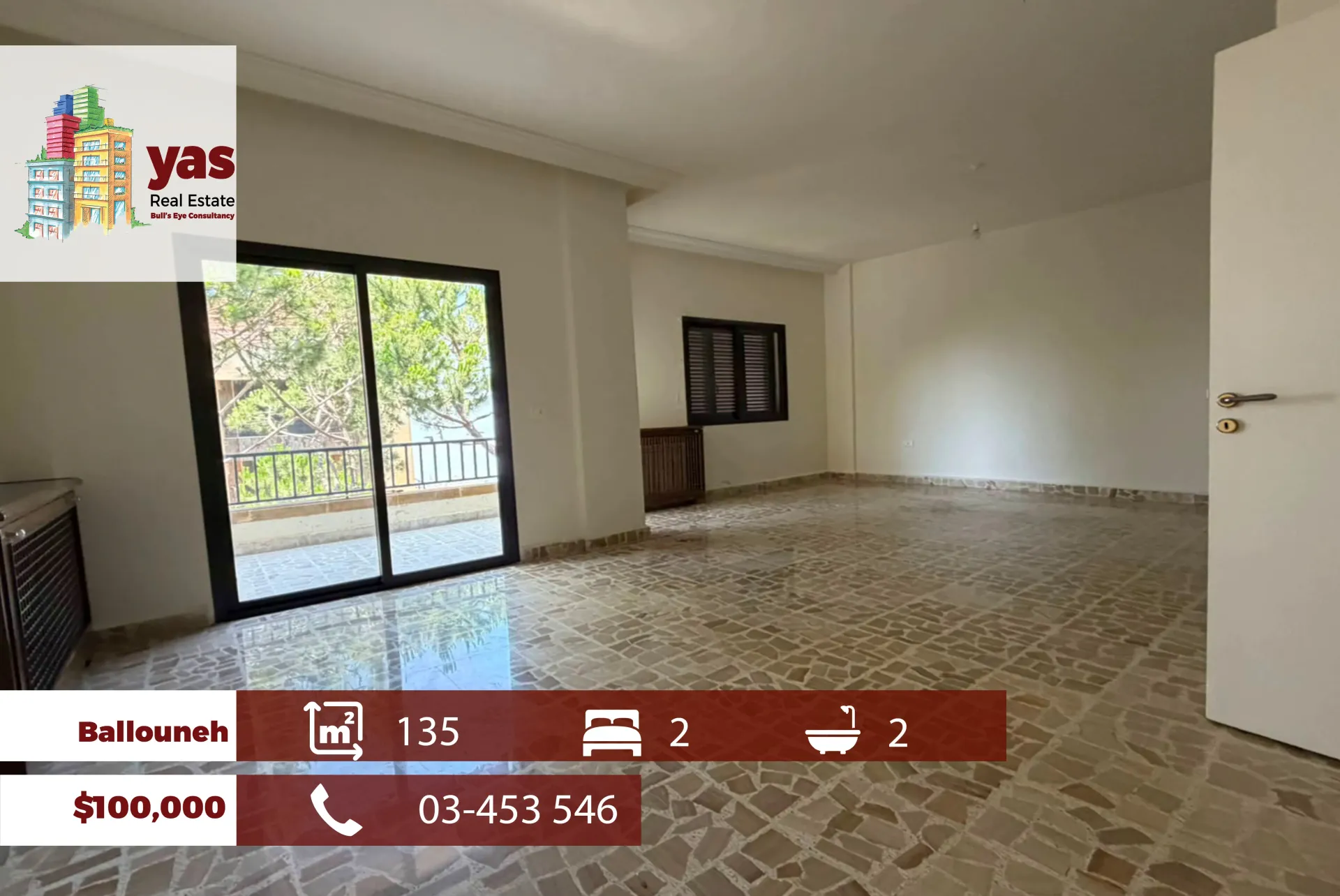 Apartment for Sale in Ballouneh - 2 bed, 2 bath