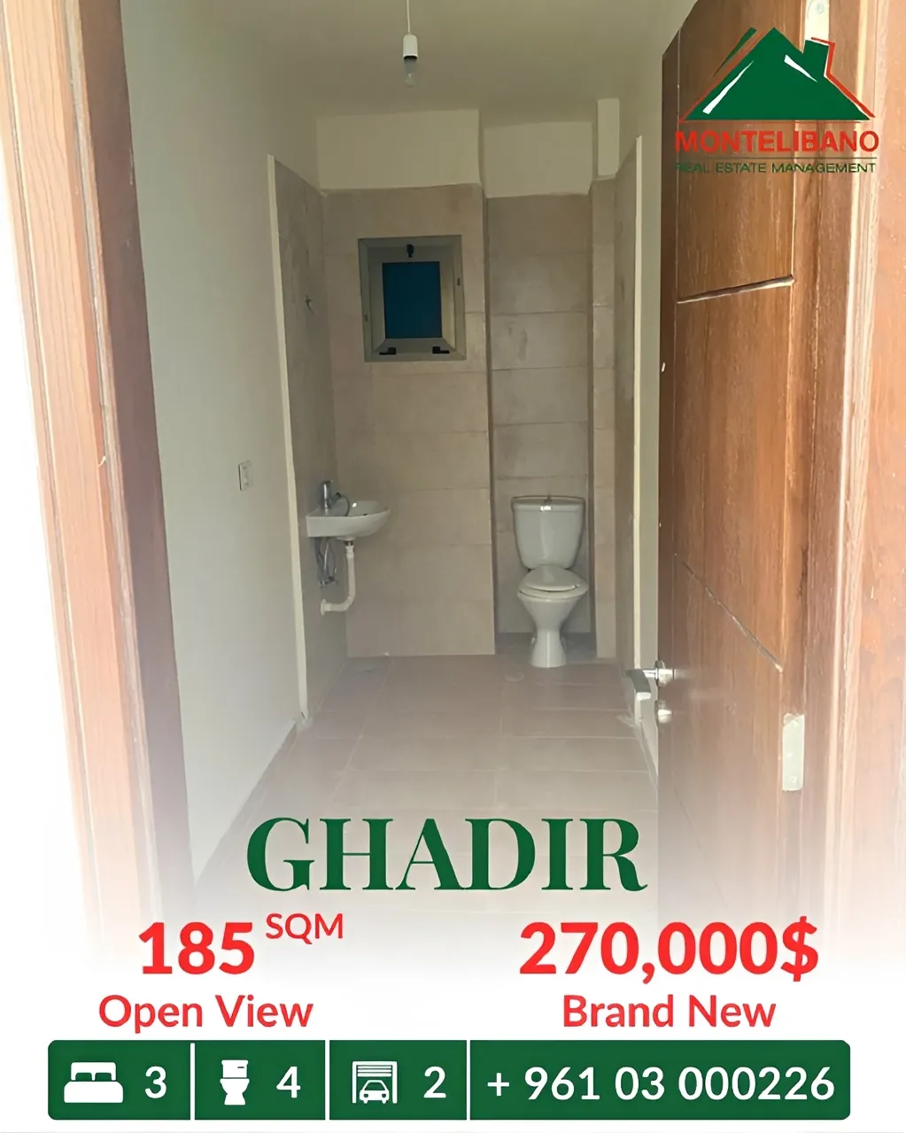 Apartment for sale in Ghadir, Lebanon