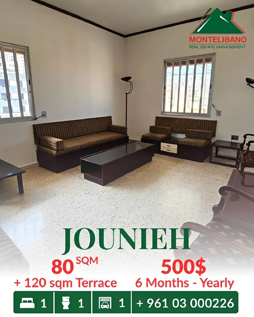 Apartment for rent in Jounieh, Lebanon