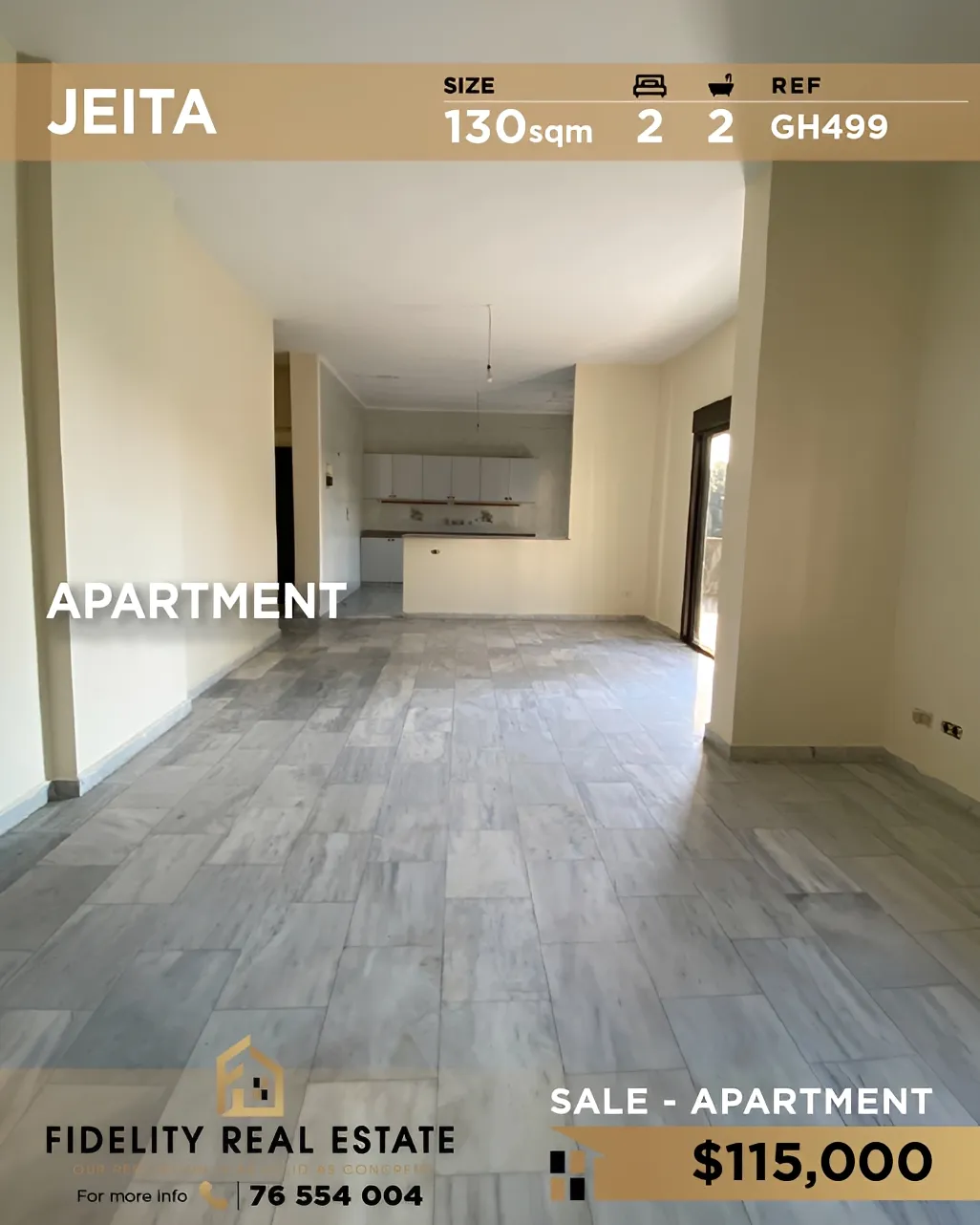 Apartment for sale in Jeita, Lebanon - 2 bed, 2 bath