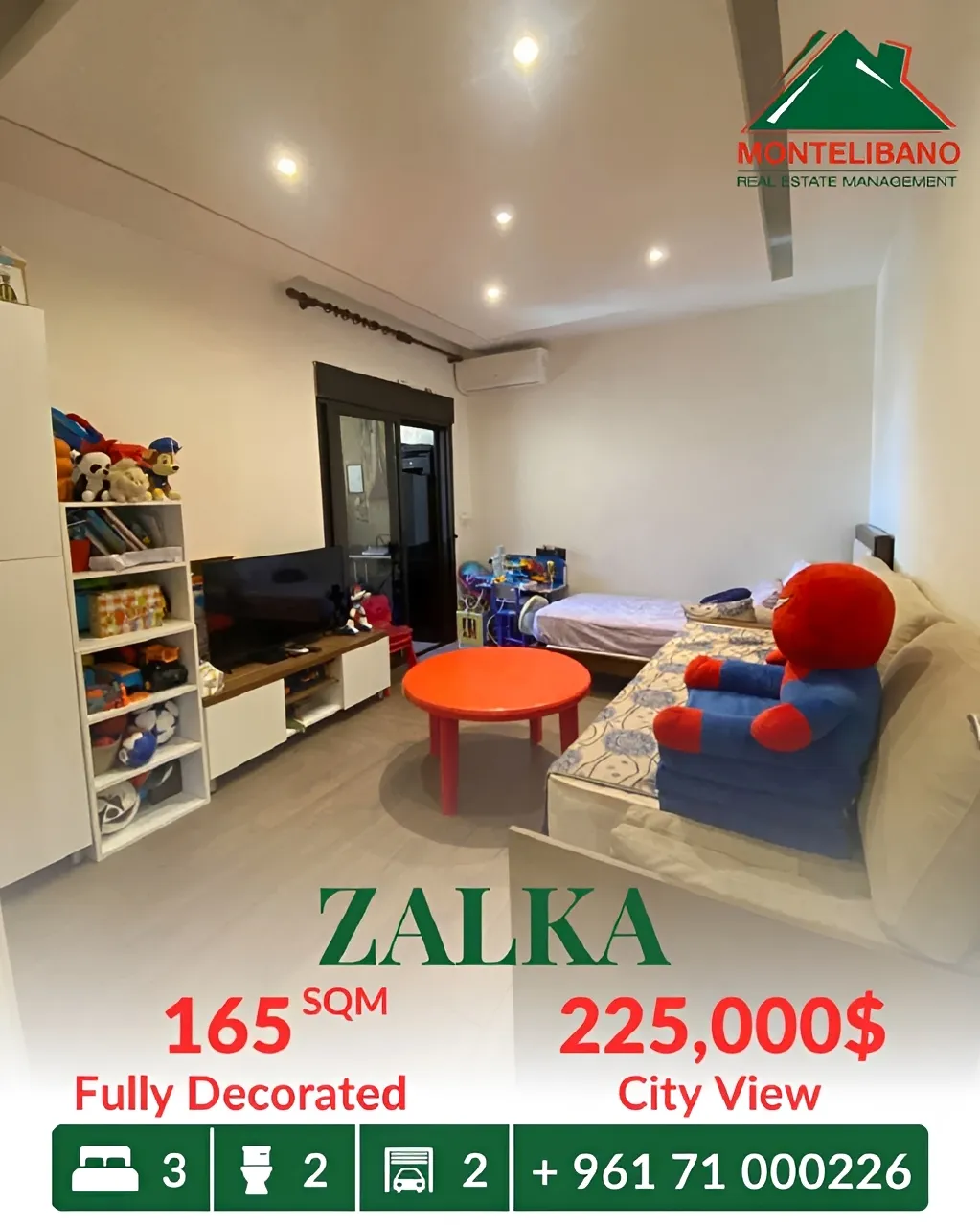 Apartment for sale in Zalqa, Lebanon