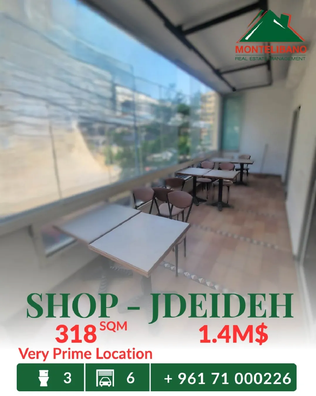 Shop for sale in Jdeideh, Lebanon