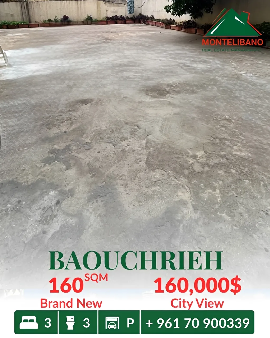 Apartment for sale in Baouchriyeh