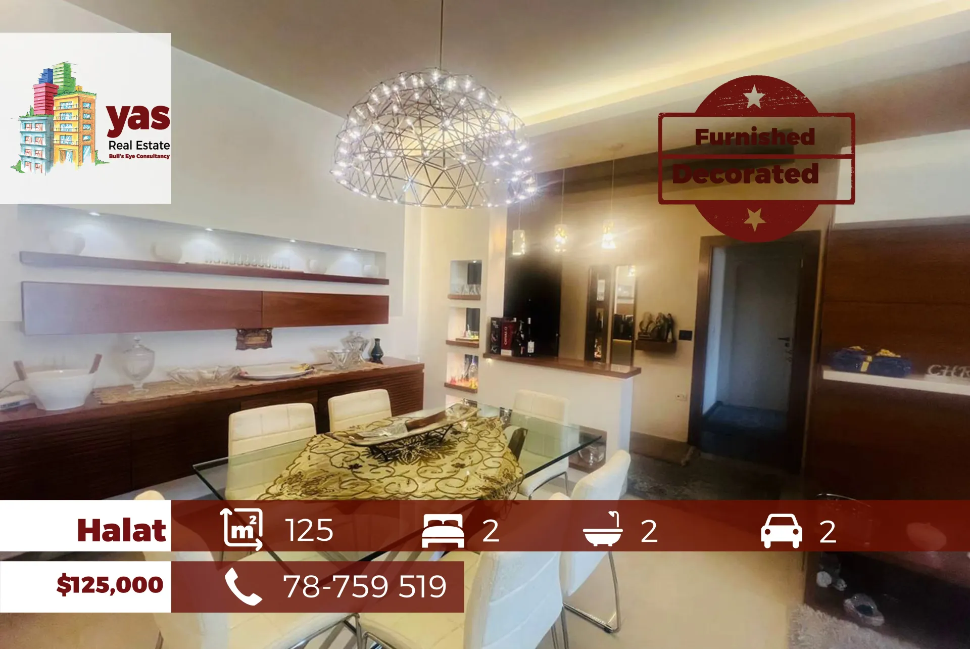 Apartment for Sale in Halat - 2 bed, 2 bath