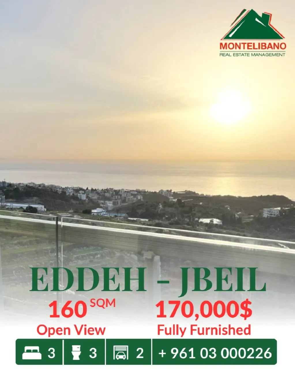 Apartment for sale in Edde, Lebanon