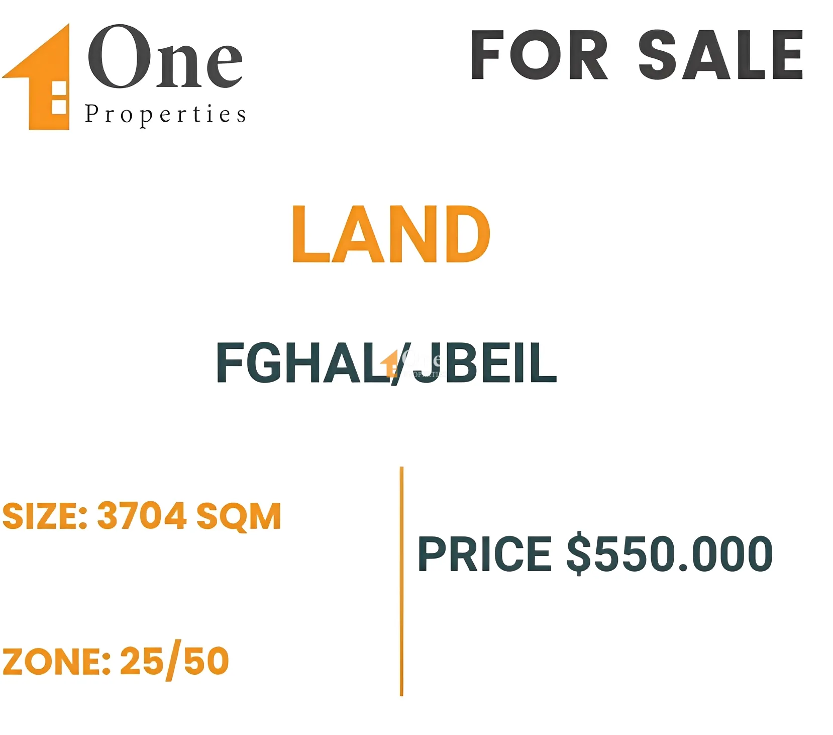 Land for sale in Fghal, Lebanon