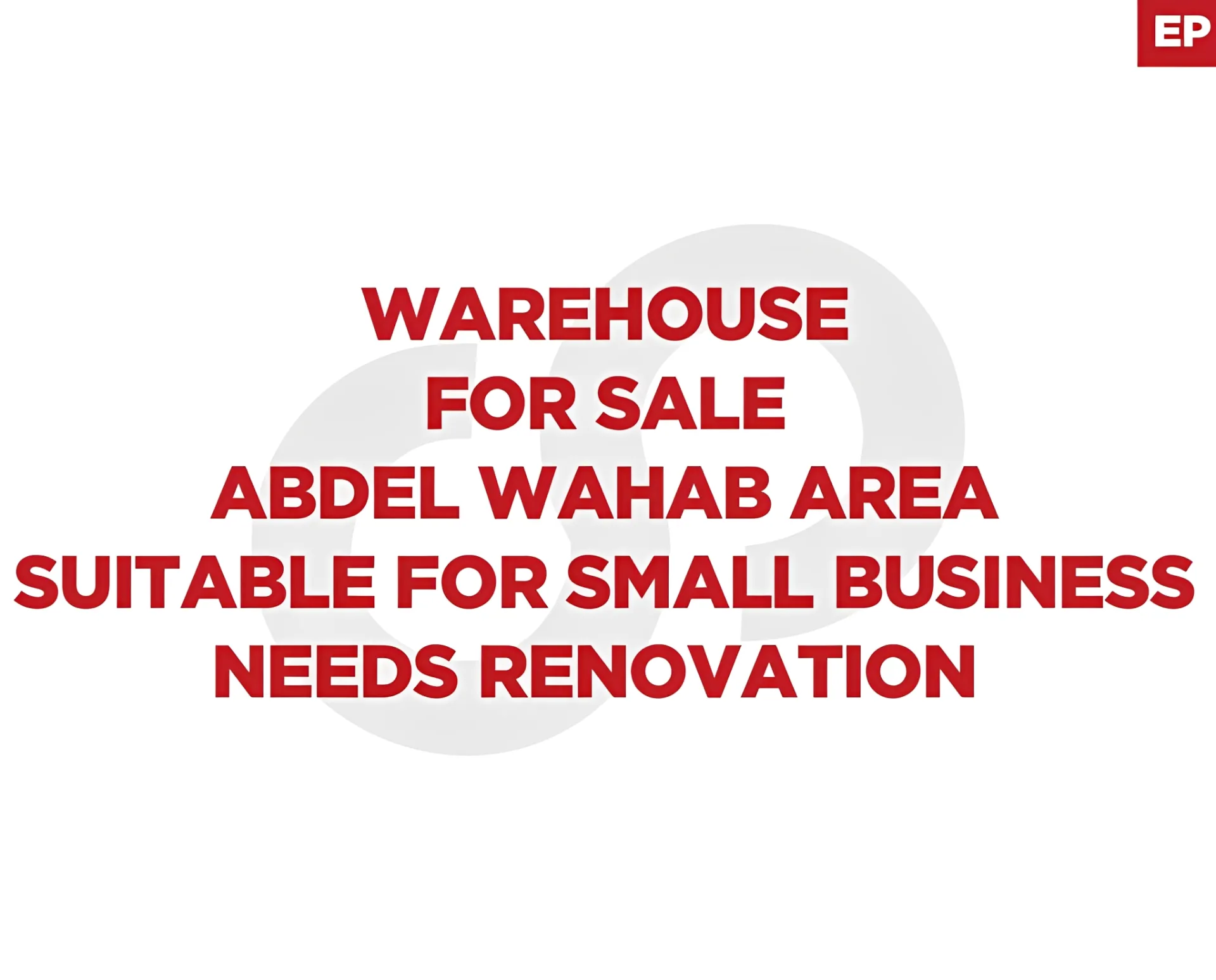 Warehouse for sale in Achrafieh, Beirut, Lebanon