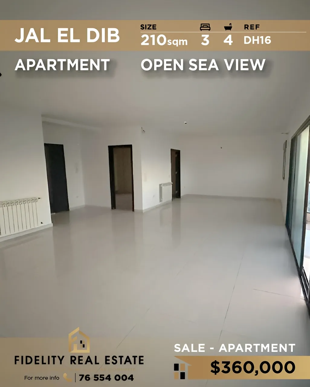 Apartment for sale in Jal El Dib, Lebanon
