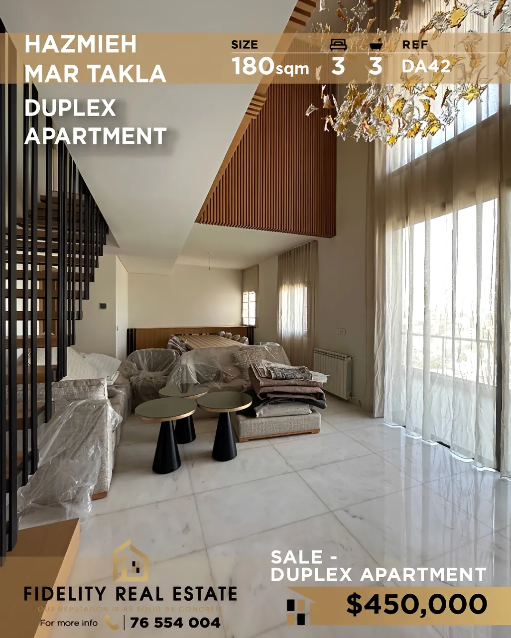 Duplex for sale in Hazmieh, Lebanon