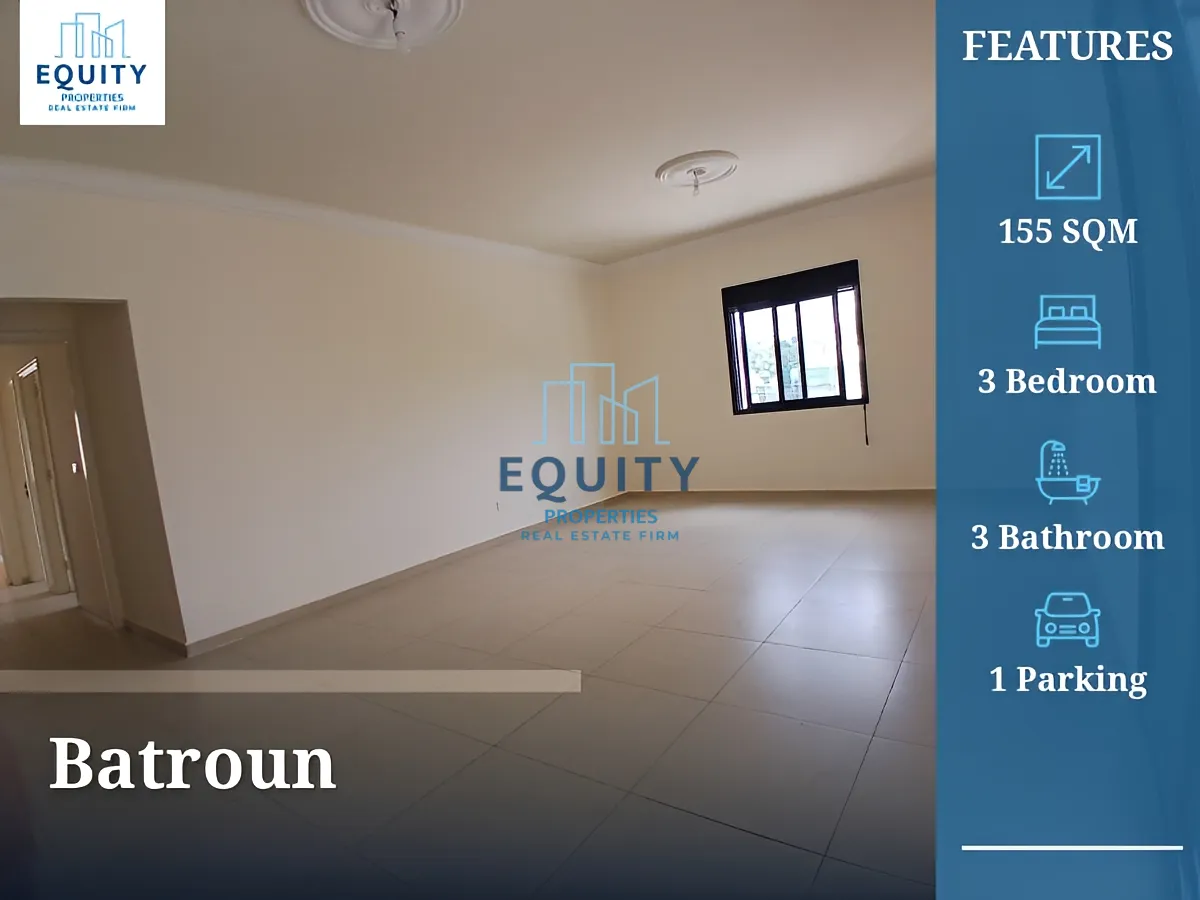 Apartment for sale in Batroun - 3 bed, 3 bath