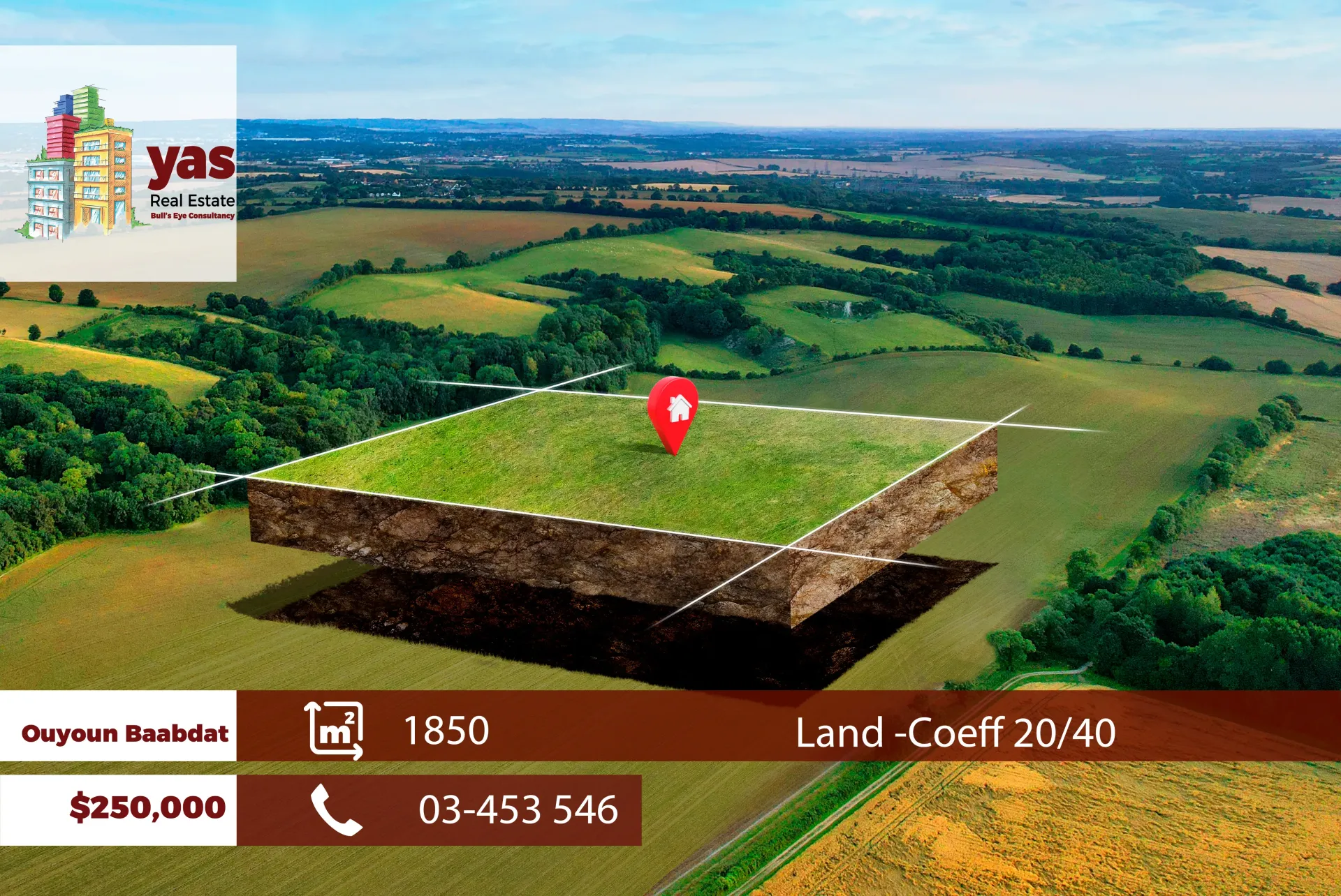 Land for Sale in Baabdat