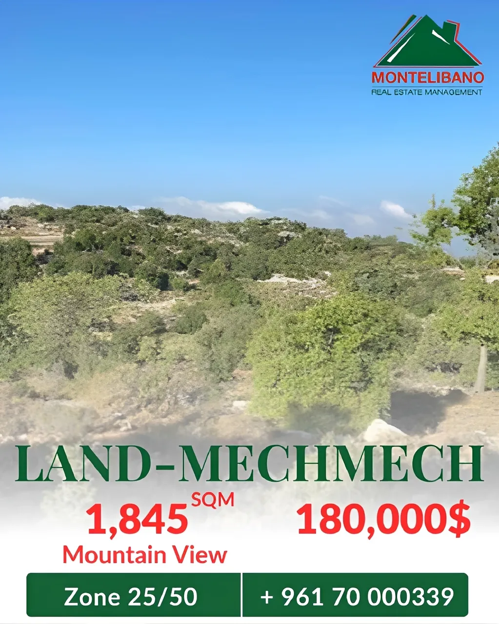 Residential Land for sale in Mechmech, Lebanon