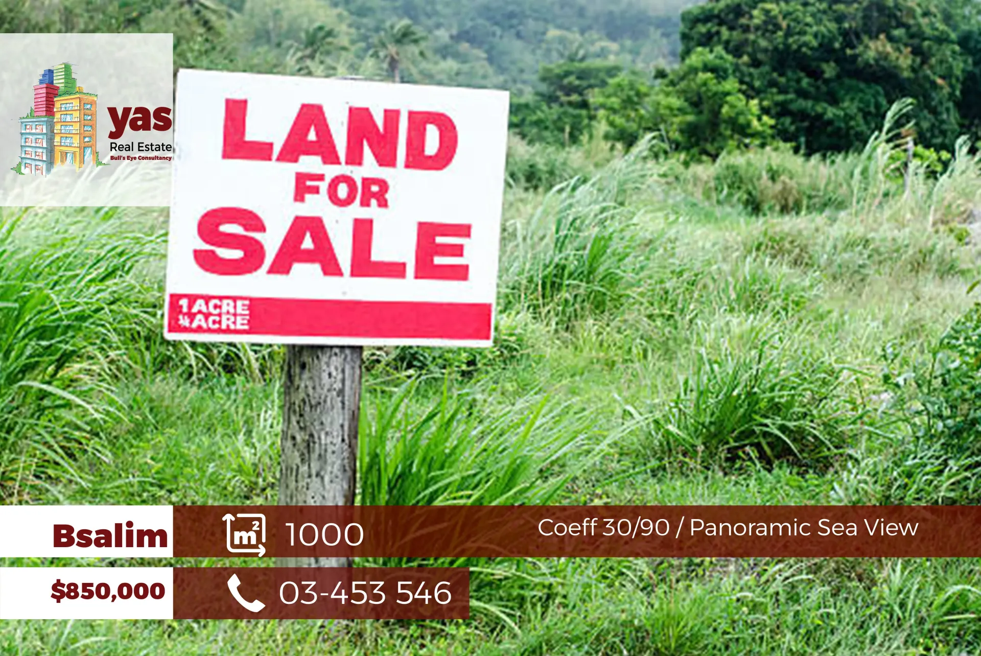 Land for Sale in Bsalim
