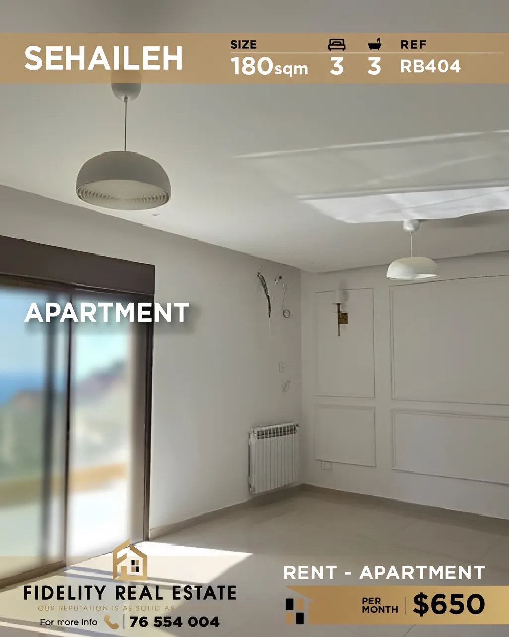Apartment for rent in Sehayleh, Lebanon - 3 bed, 3 bath