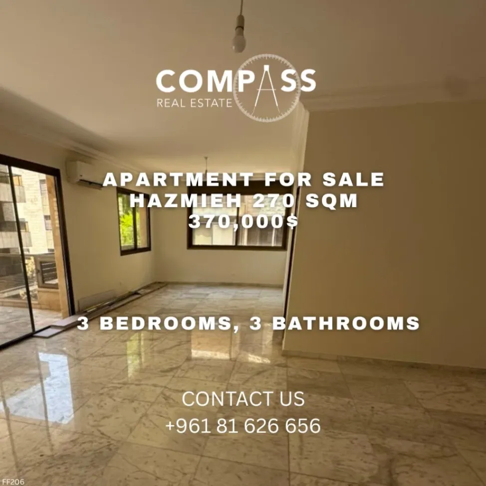 Apartment for sale in Mar Takla, Hazmieh, Lebanon