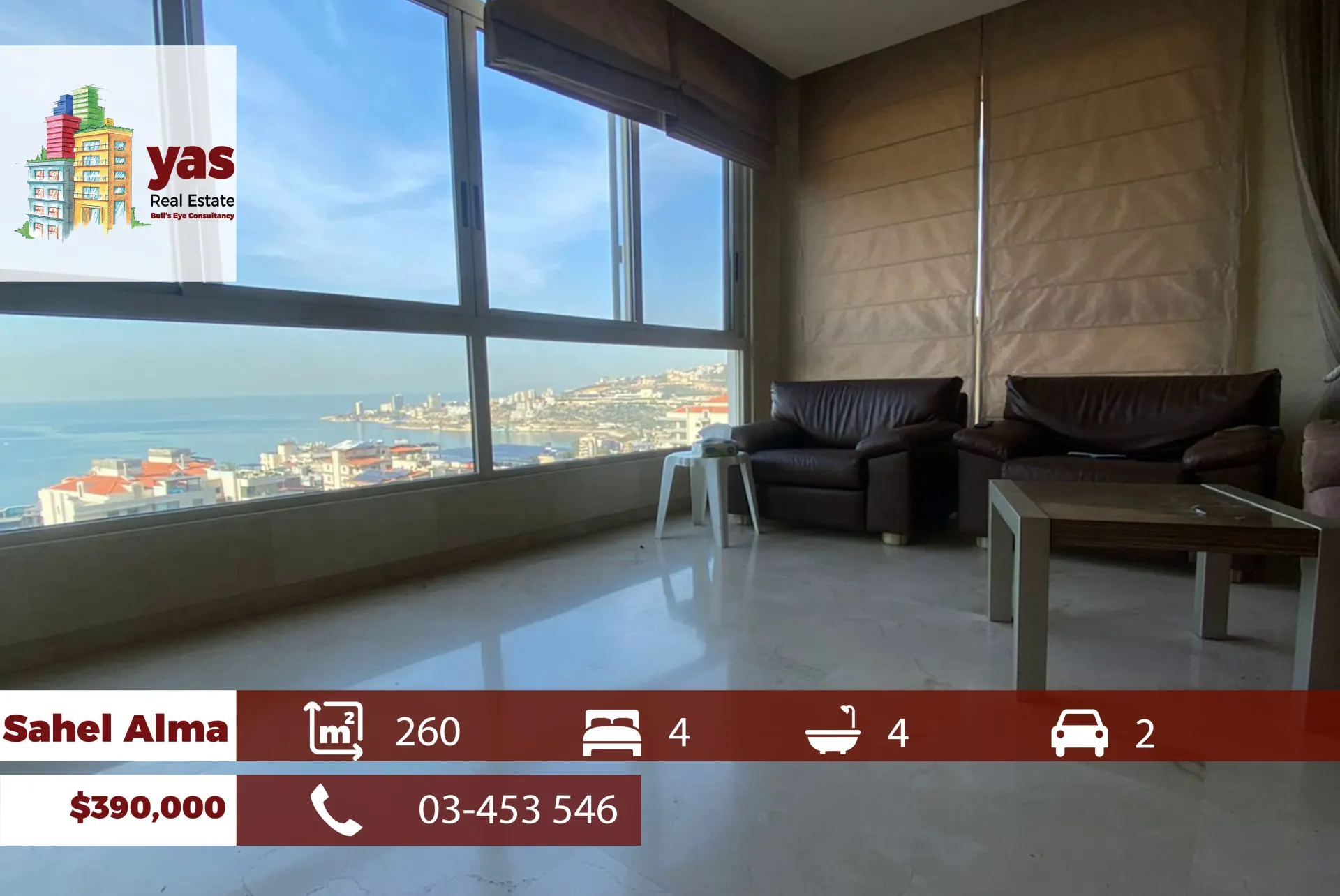Apartment for Sale in Sahel Alma - 3 bed, 4 bath