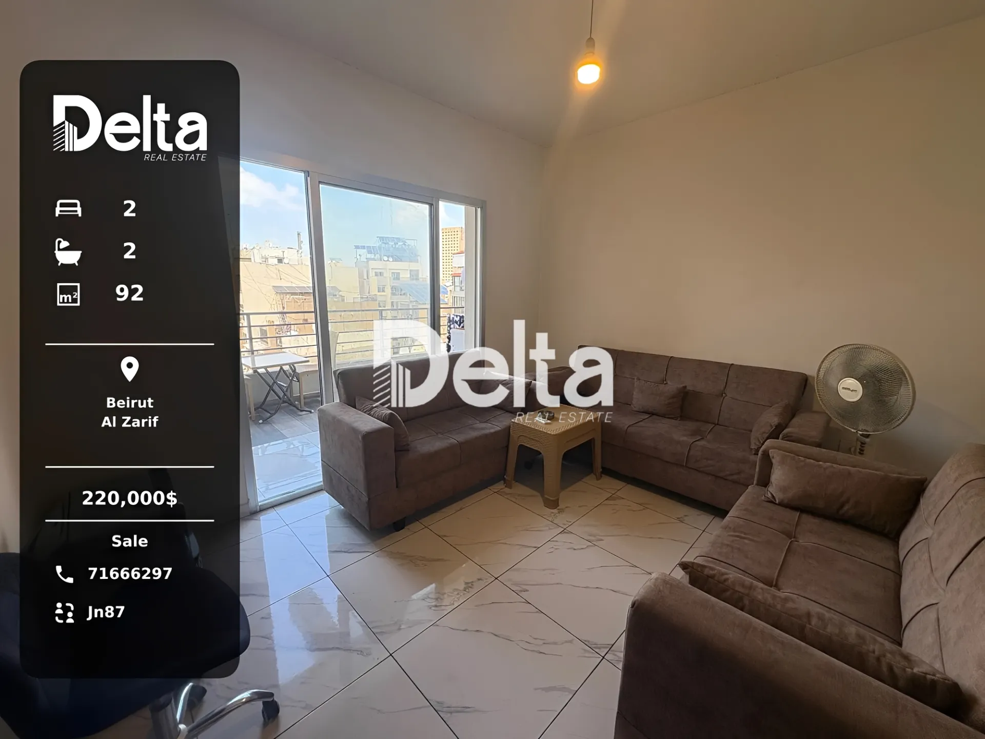 Apartment for sale in Zarif, beirut, lebanon - 2 bed, 2.0 bath