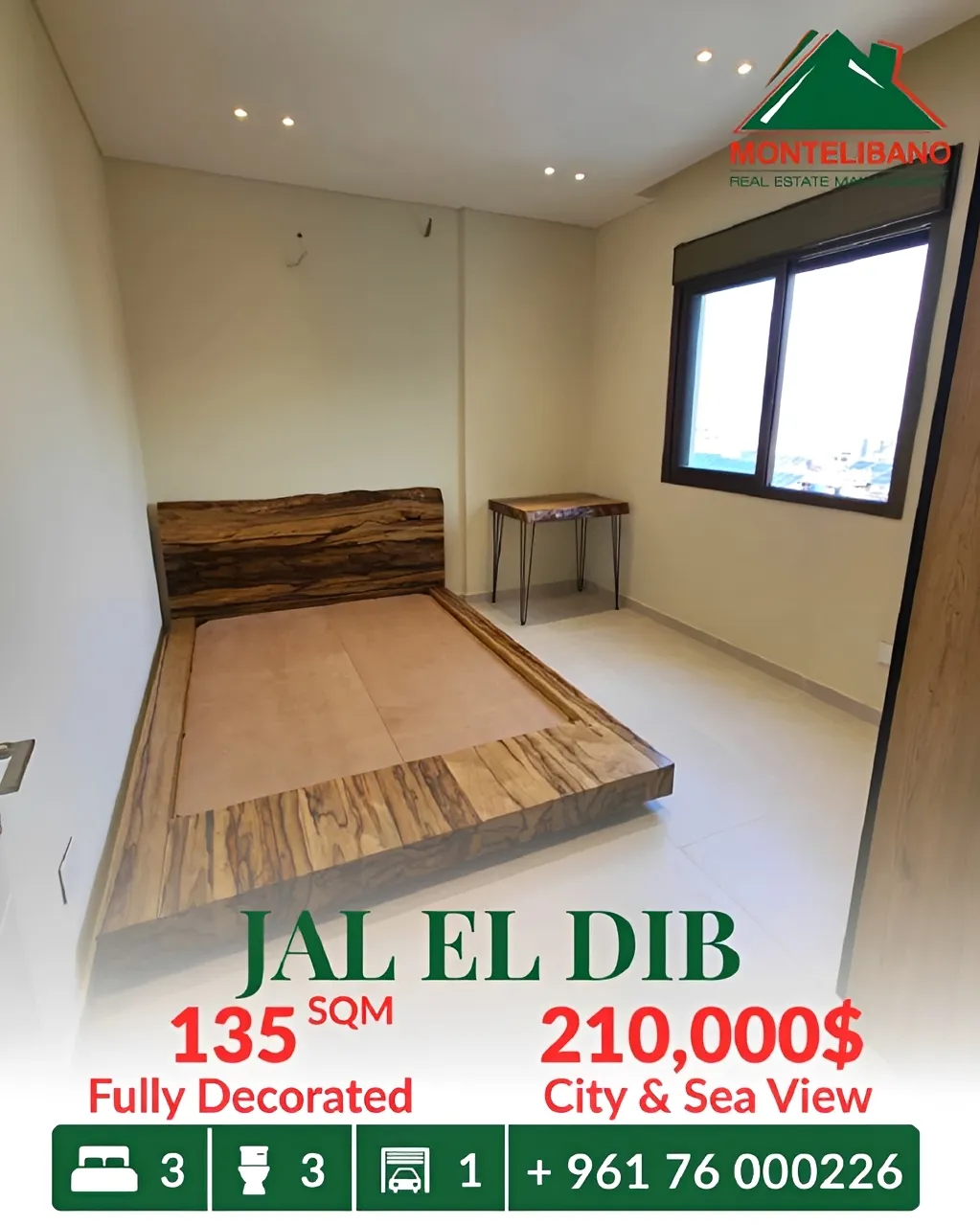 Apartment for sale in Jal El Dib