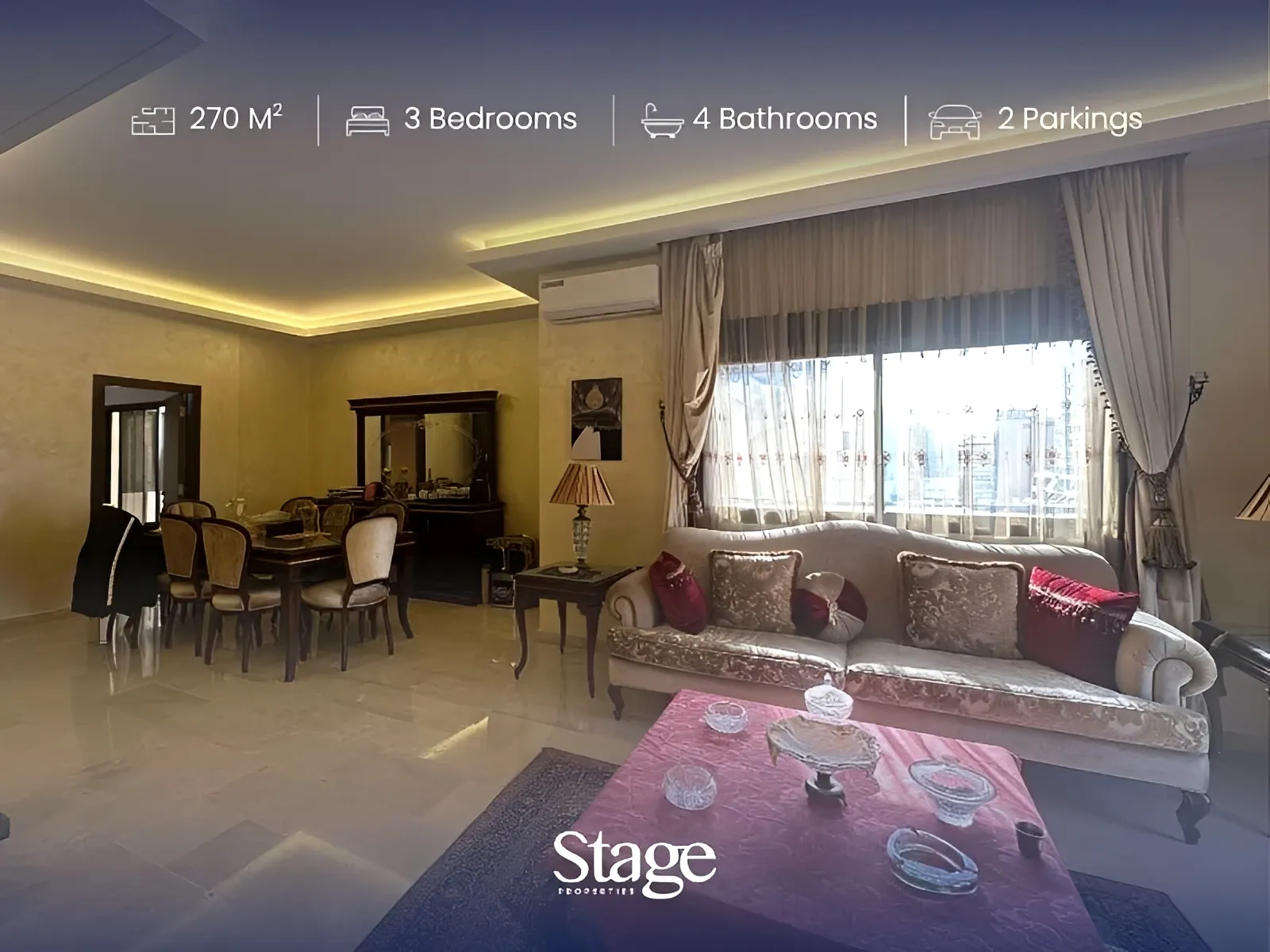 Apartment for sale in Ain El Remmaneh, Lebanon - 4 bed, 3 bath