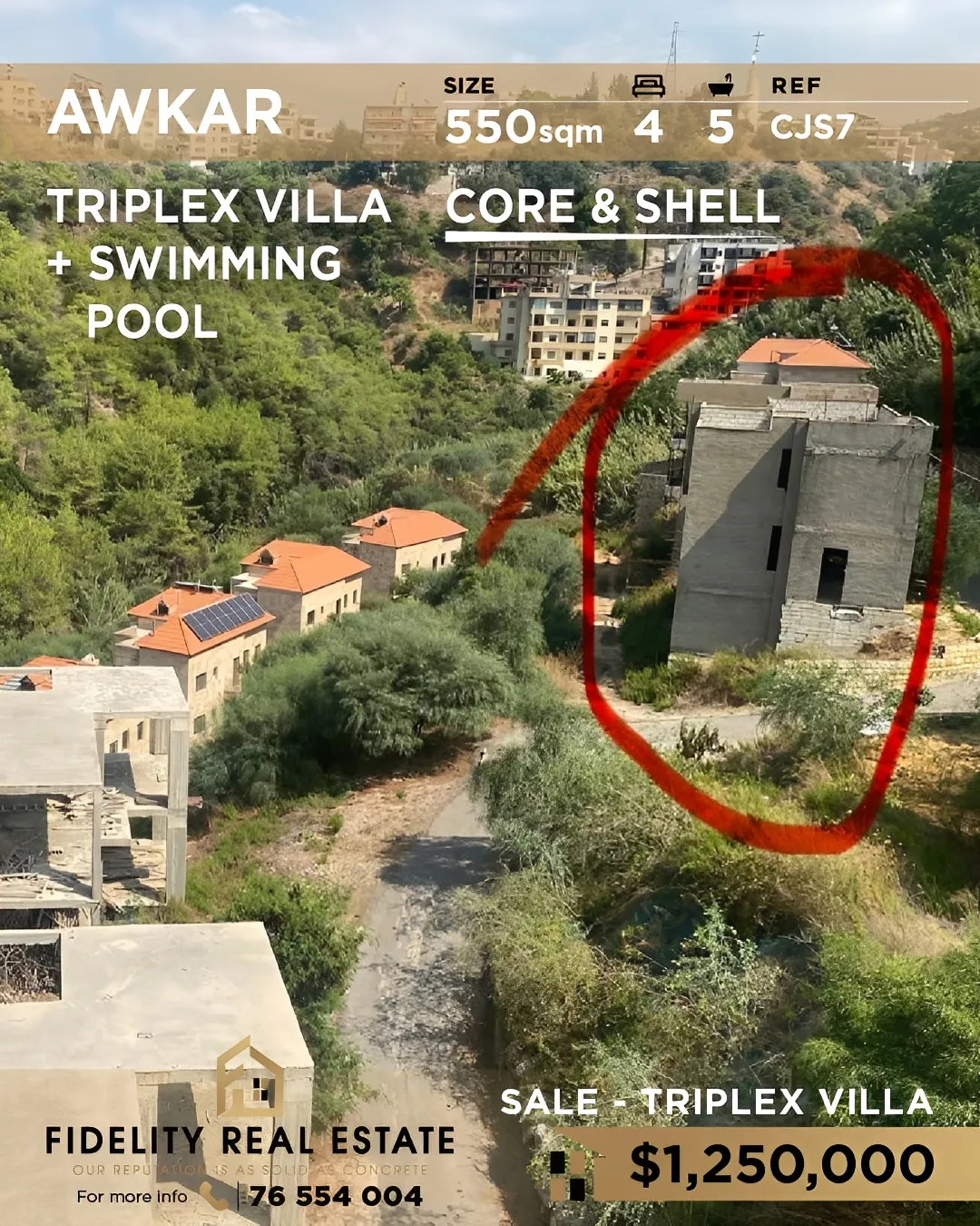 Villa for sale in Aaoukar, Lebanon - 4 bed, 5 bath