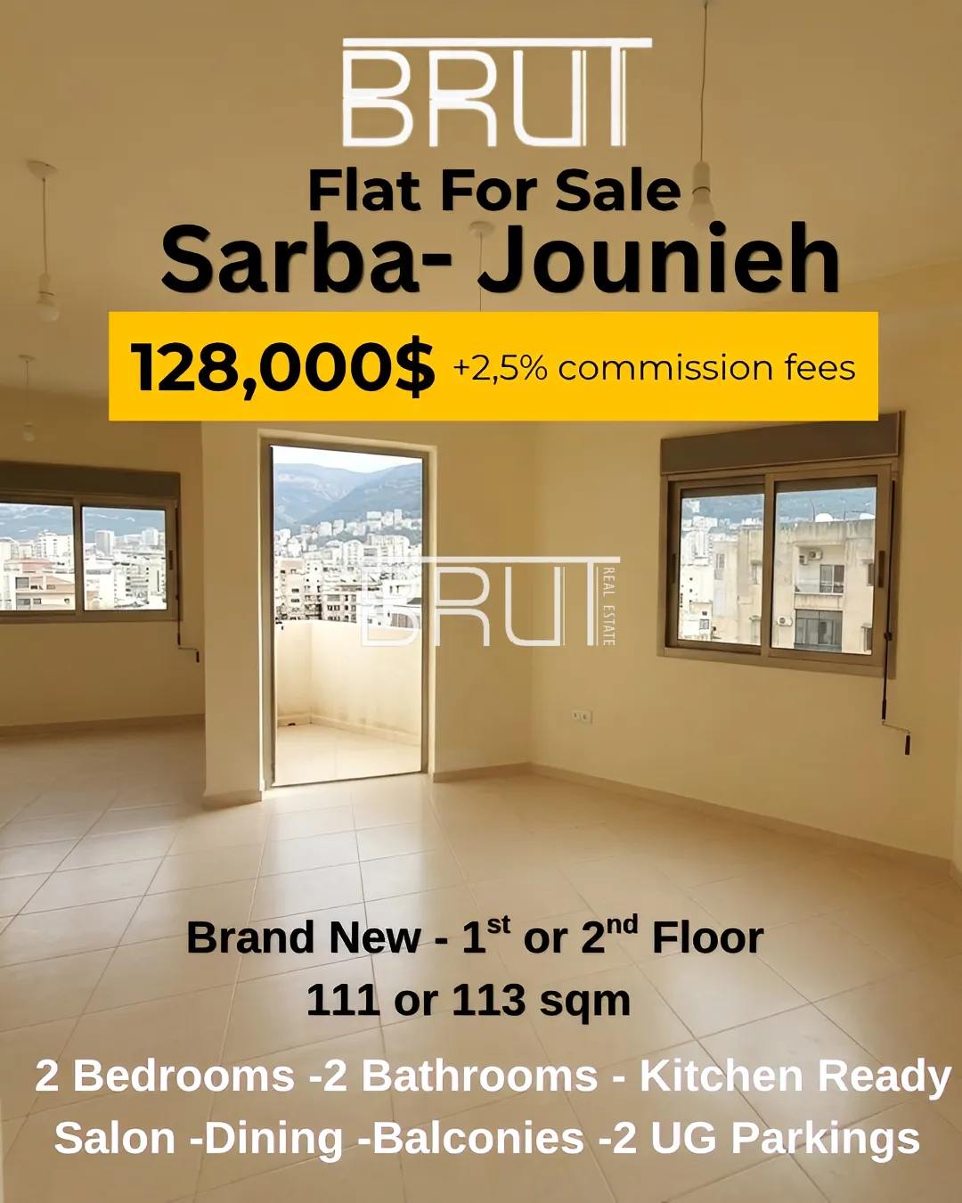 Apartment for sale in Sarba, jounieh, lebanon - 2 bed, 2.0 bath