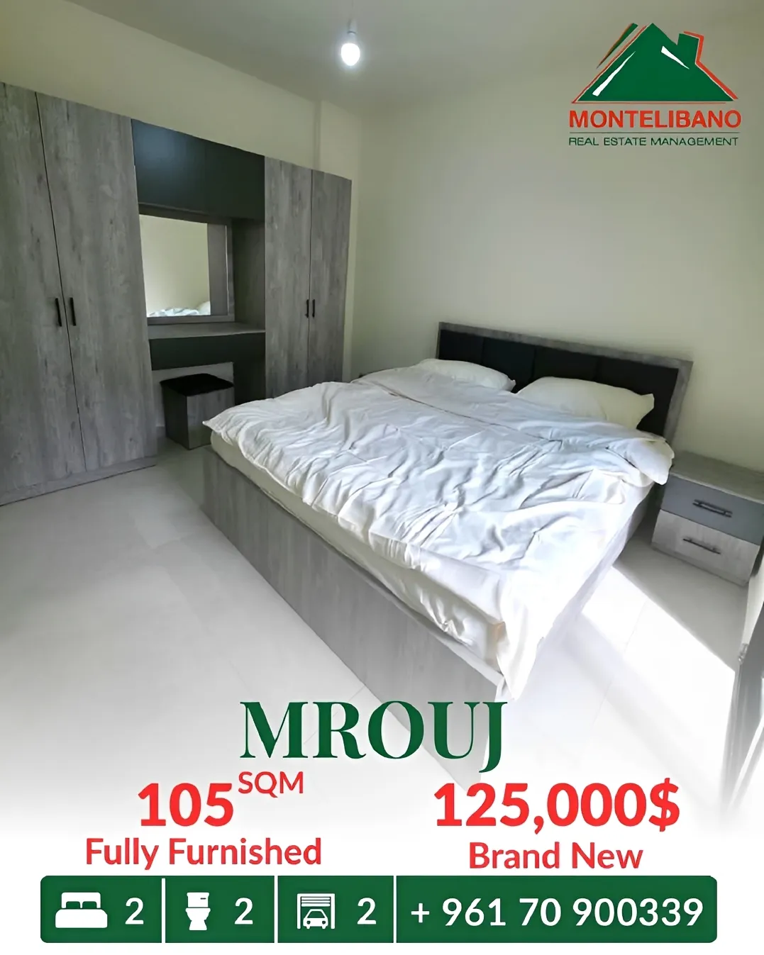 Apartment for sale in Mrouj