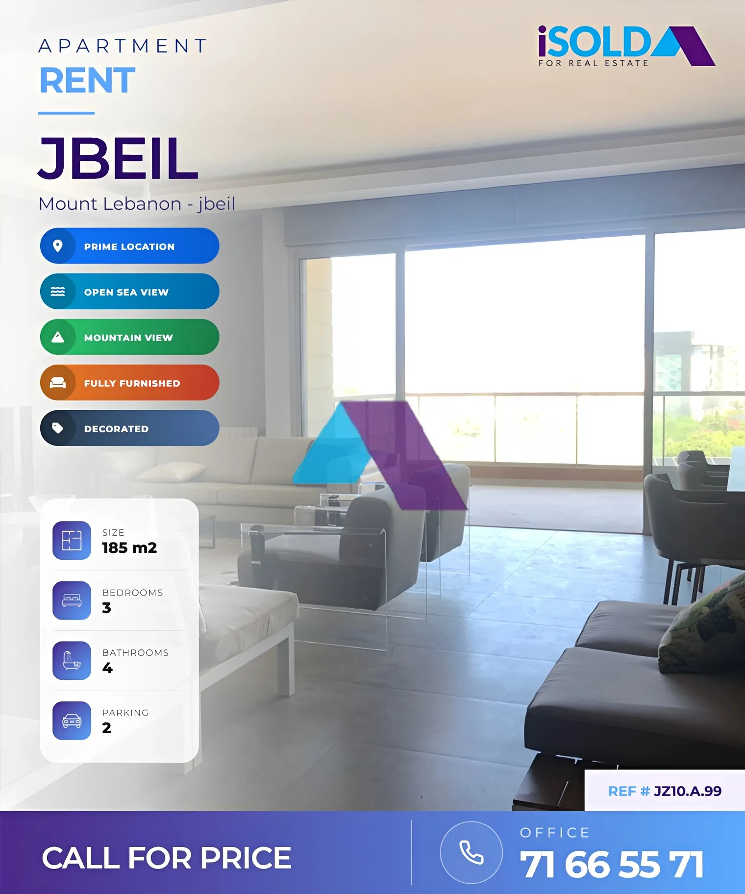 Apartment for rent in Jbeil