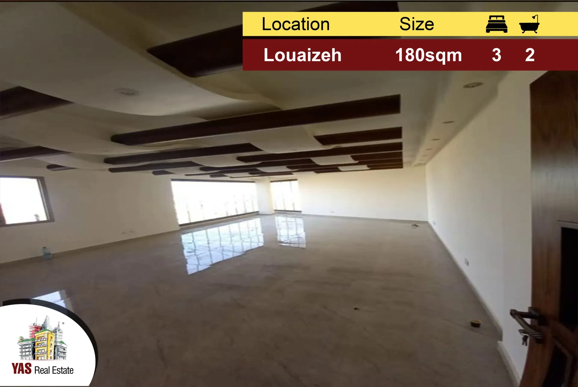 Apartment for Sale in Louaizeh - 3 bed, 2 bath