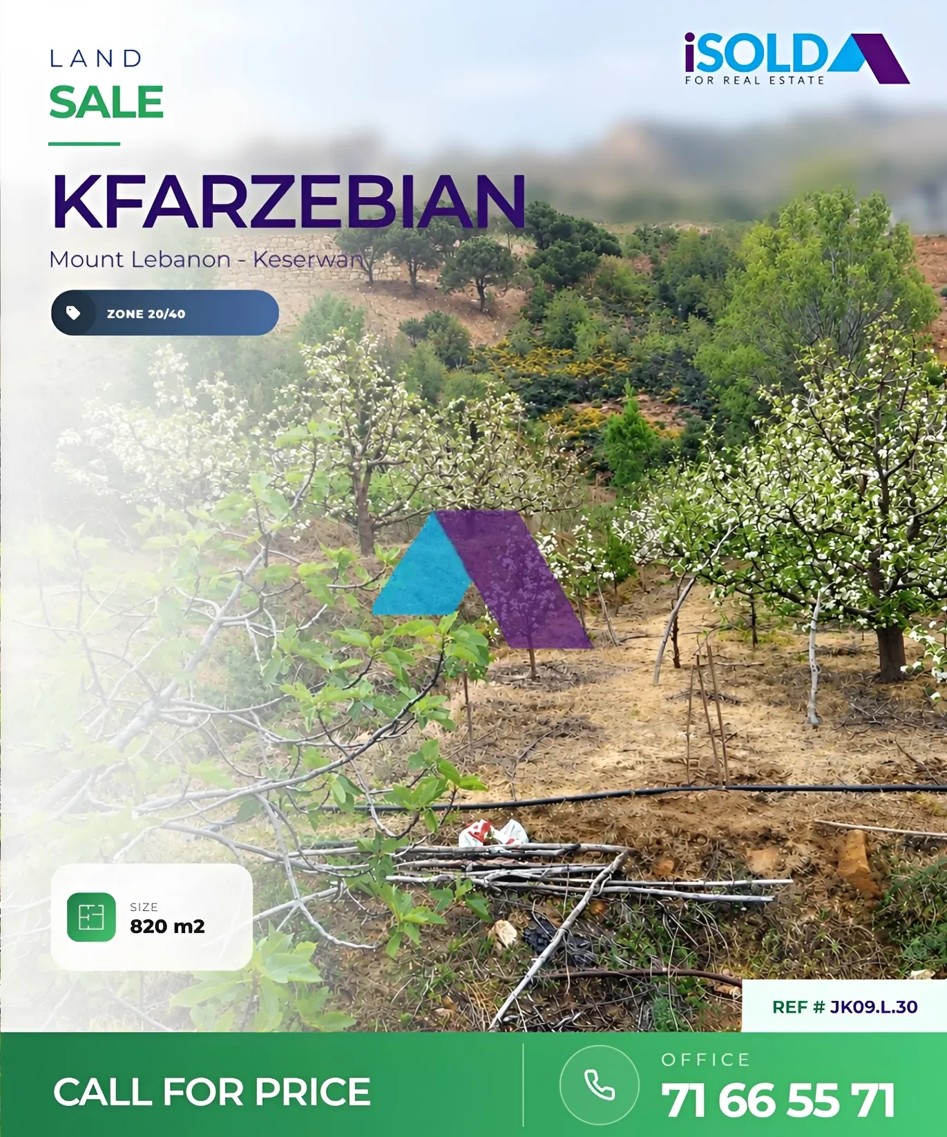 Residential Land for sale in Kfardebian