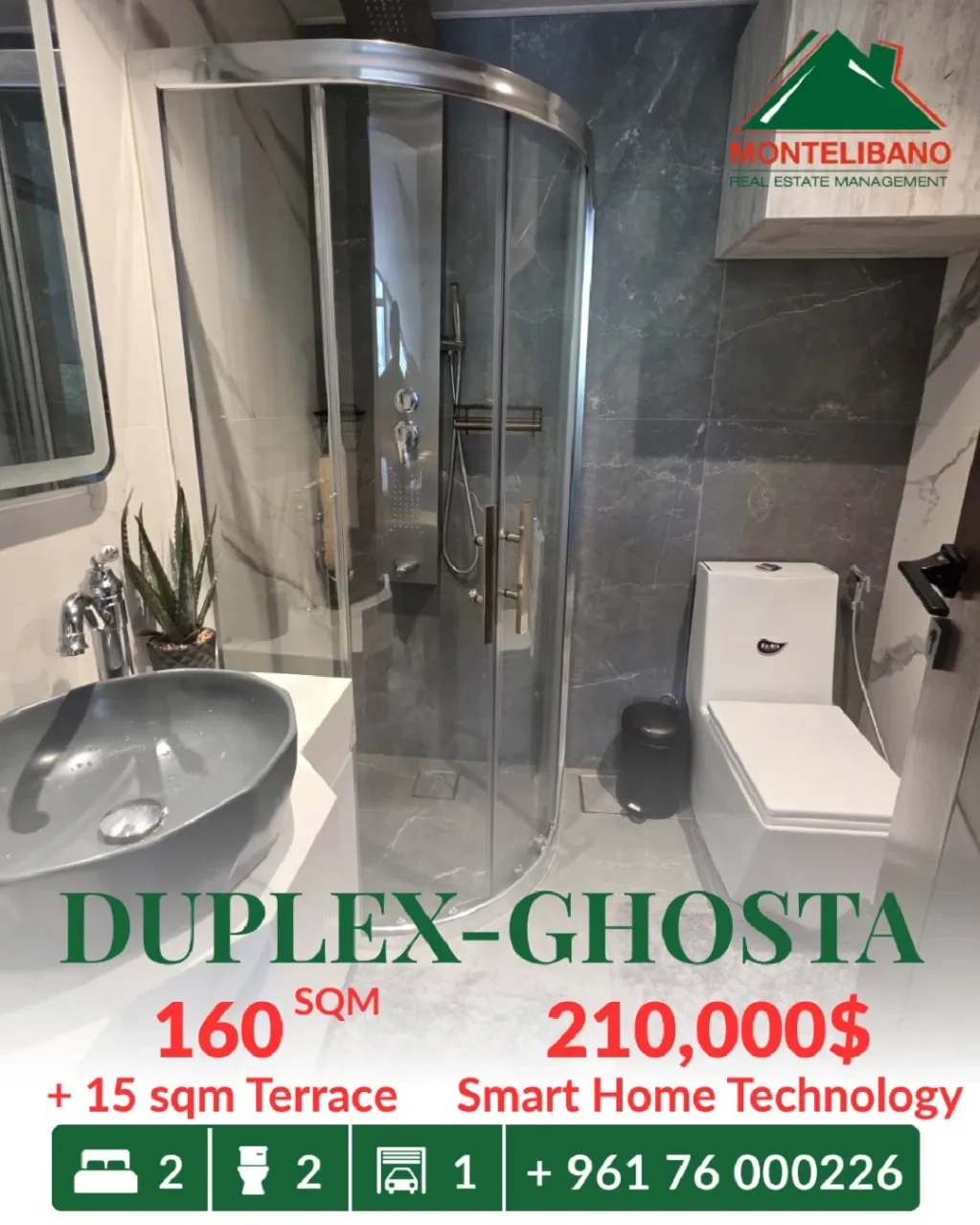 Duplex for sale in Ghosta, Lebanon