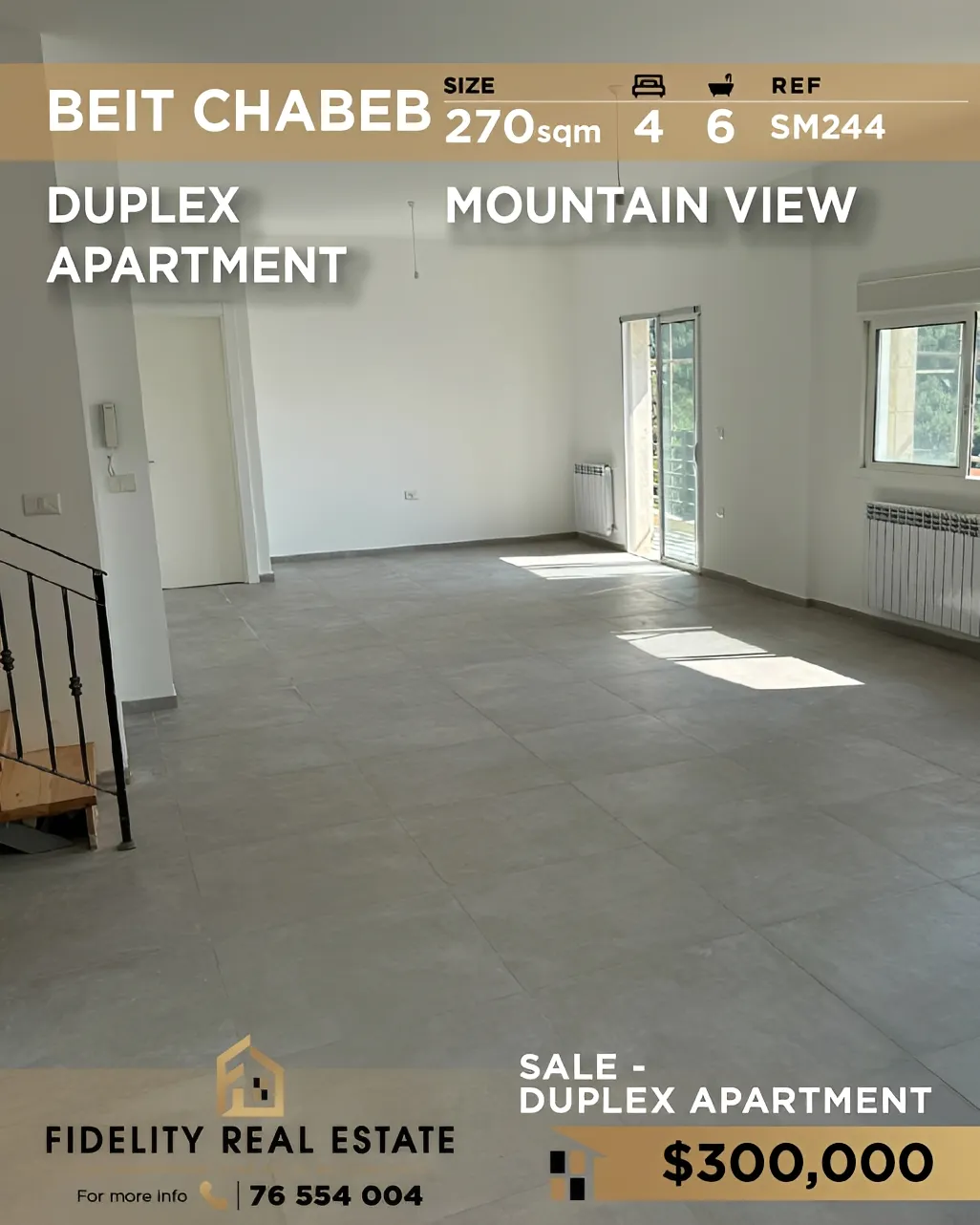 Duplex for sale in Beit Chabeb, Lebanon