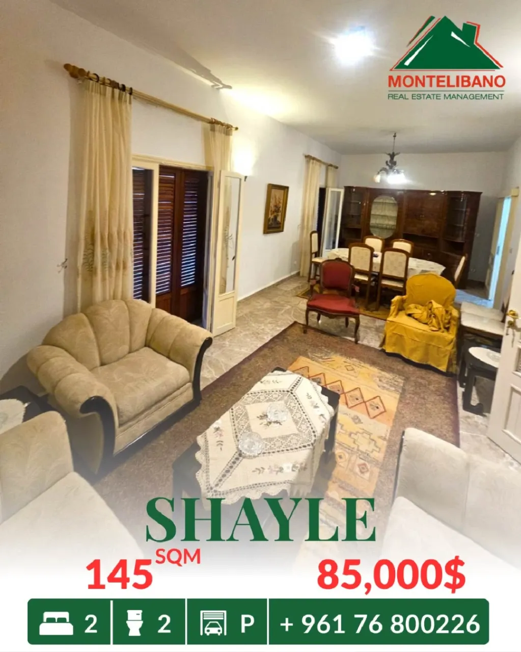 Apartment for sale in Sehayleh, Lebanon
