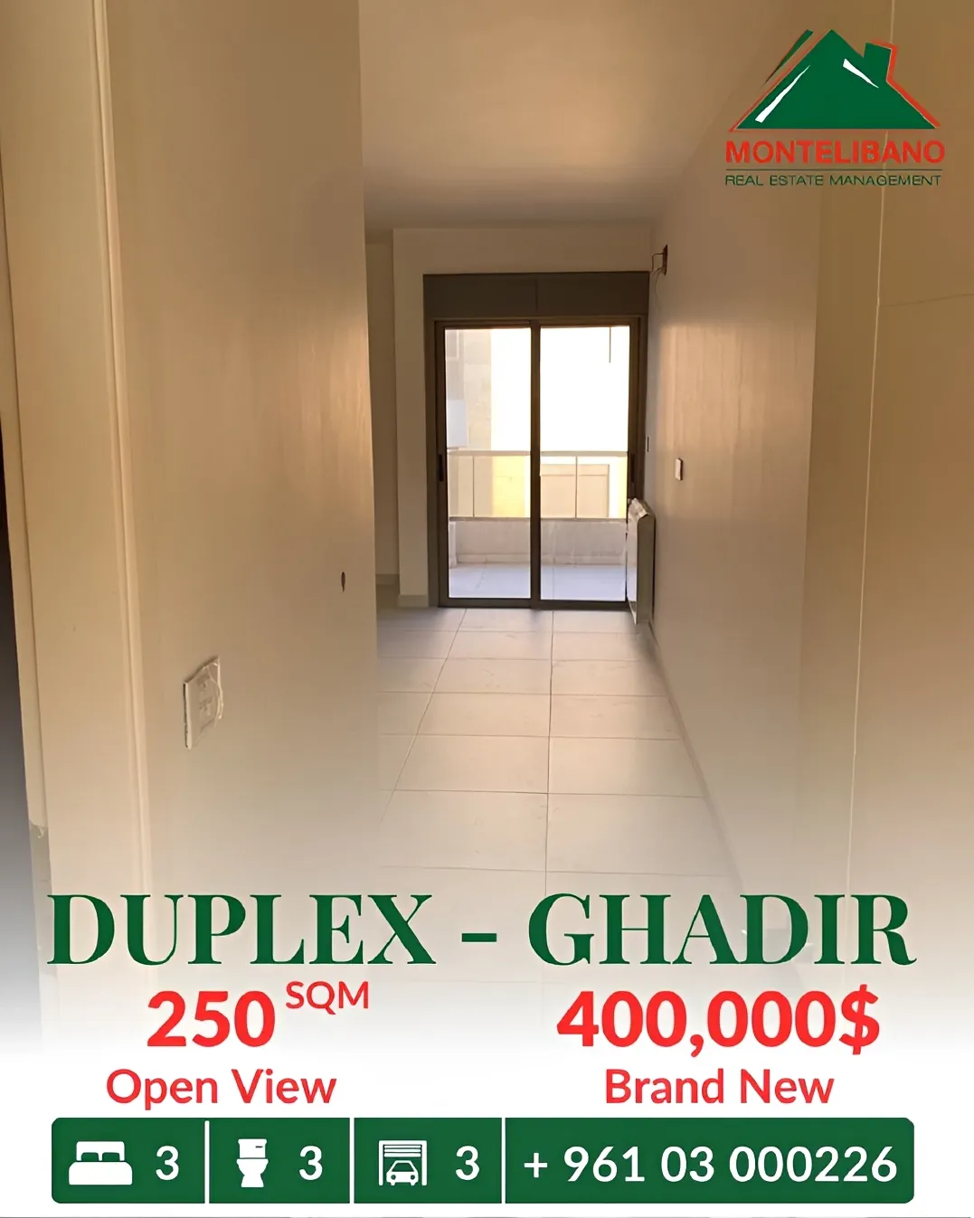 Duplex for sale in Ghadir, Lebanon