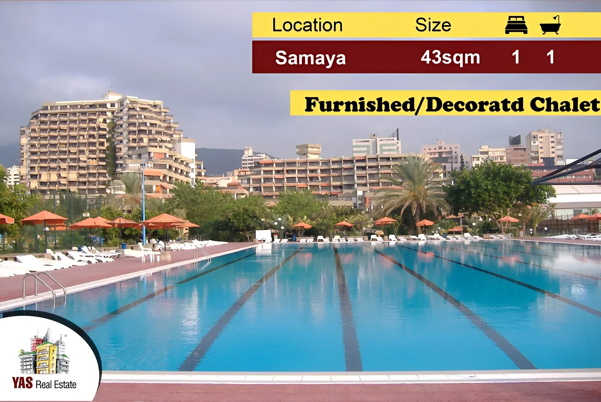 Chalet for Sale in Kaslik - 1 bed, 1 bath