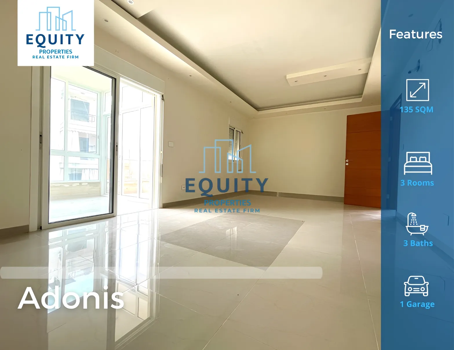 Apartment for sale in Adonis Kesrouane, Lebanon - 3 bed, 3 bath