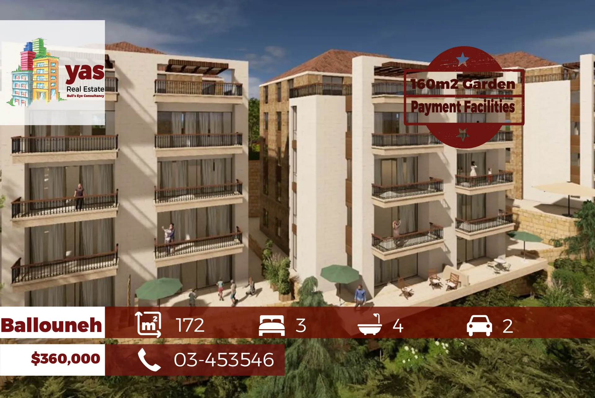 Apartment for Sale in Ballouneh