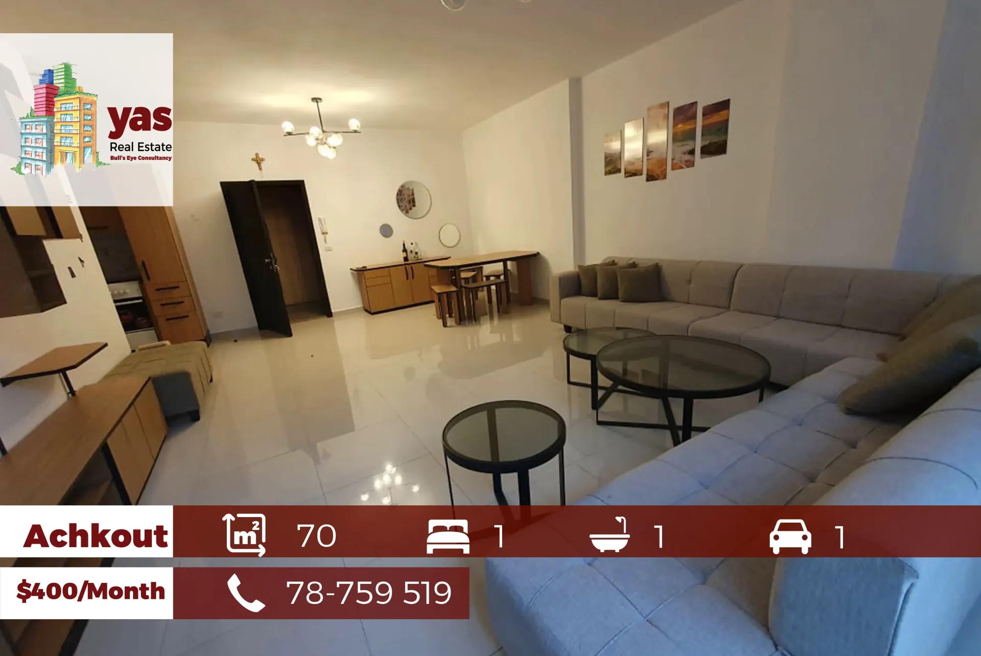 Apartment for Rent in Ashqout