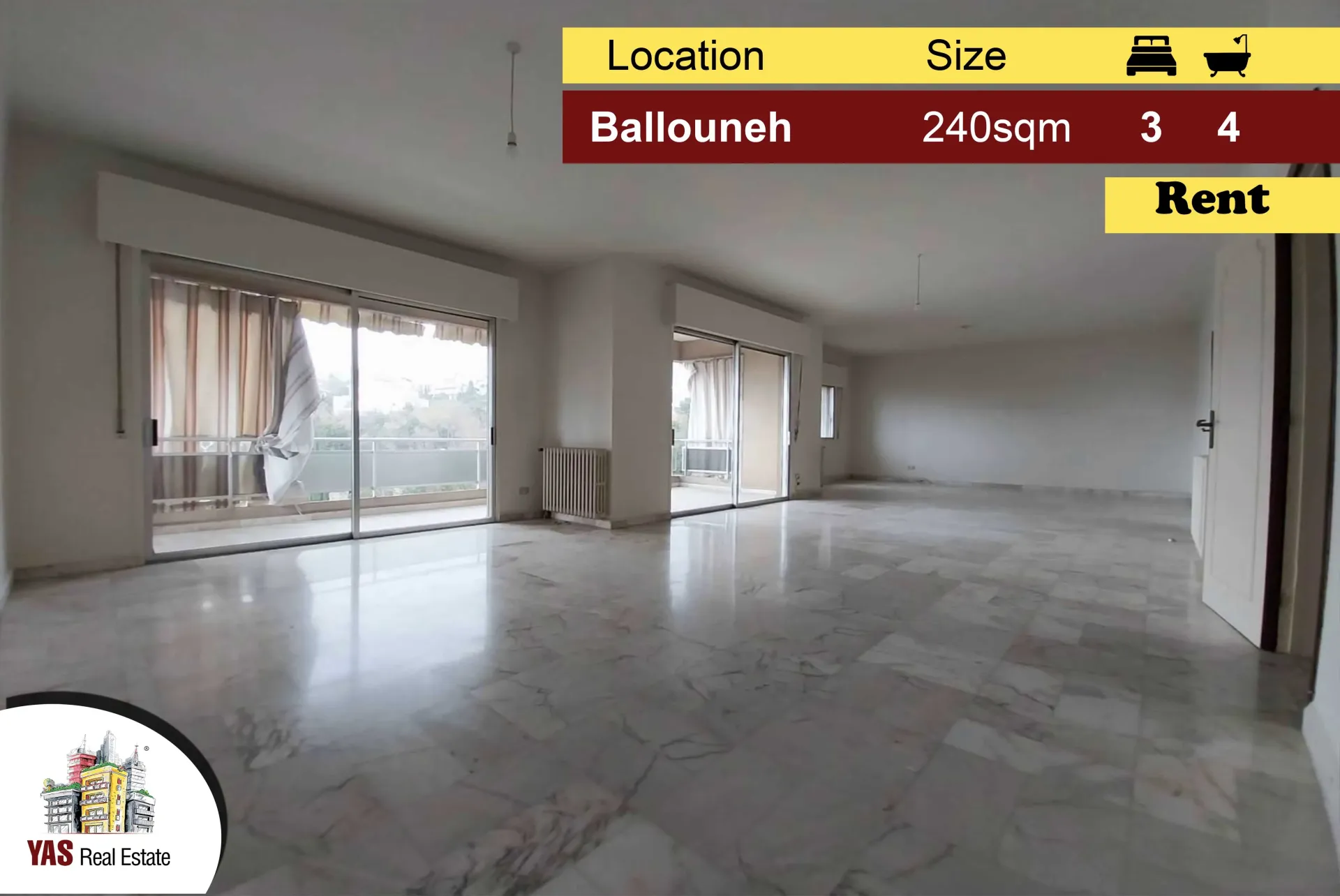 Apartment for Rent in Ballouneh
