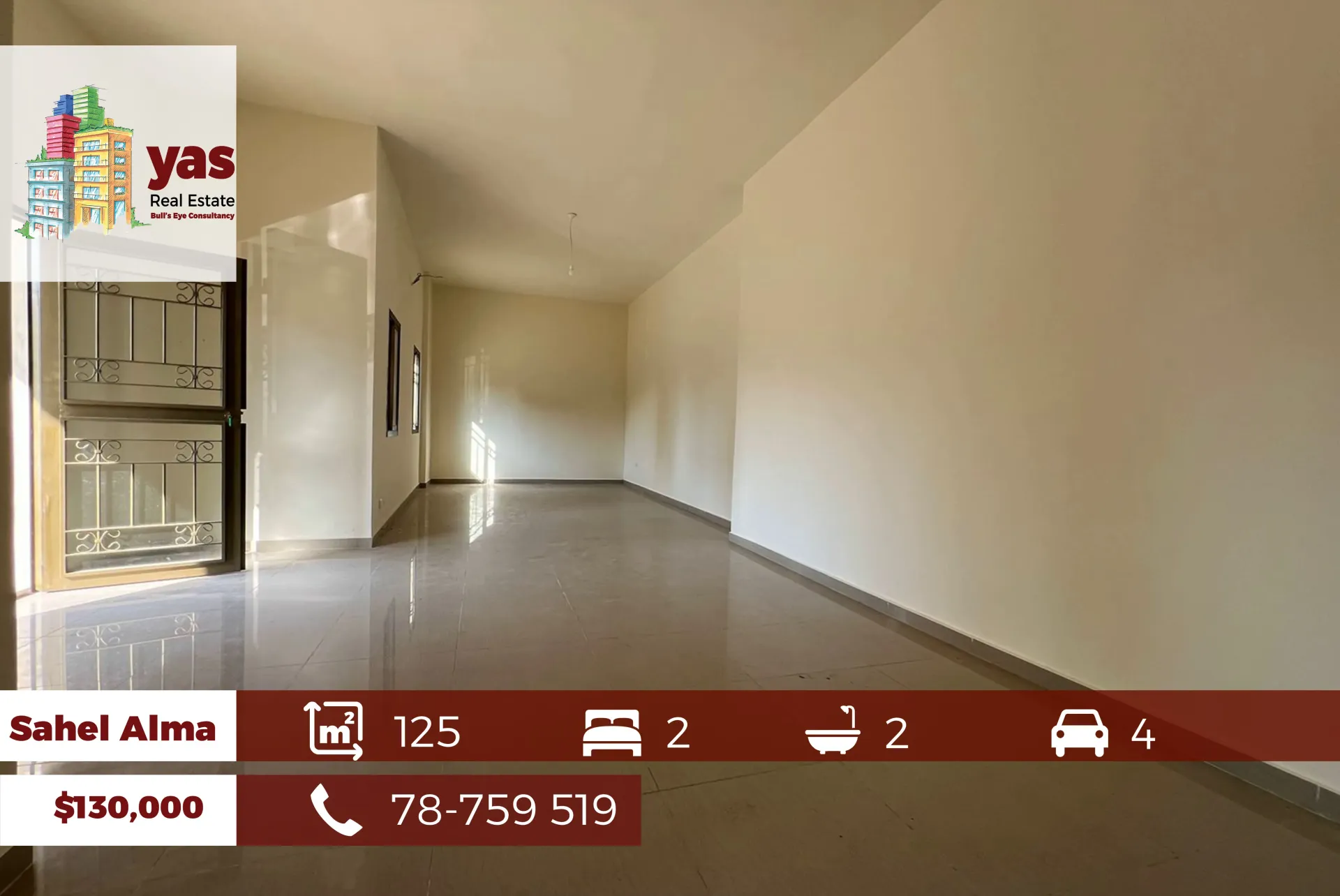 Apartment for Sale in Sahel Alma - 2 bed, 2 bath
