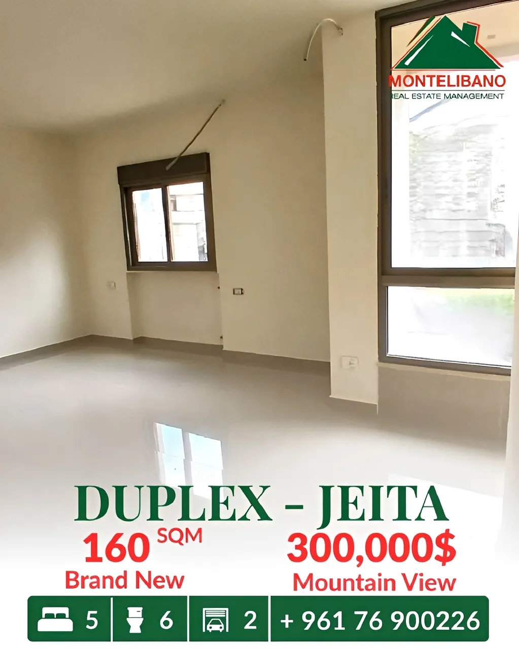 Duplex for sale in Jeita
