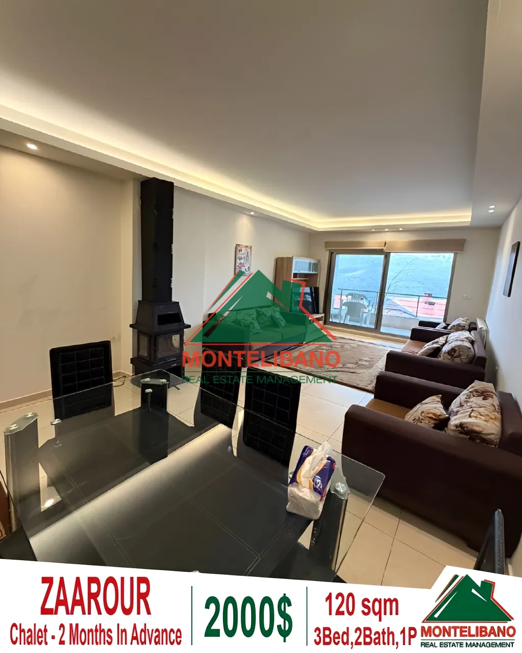 Chalet for rent in Zaarour, Lebanon