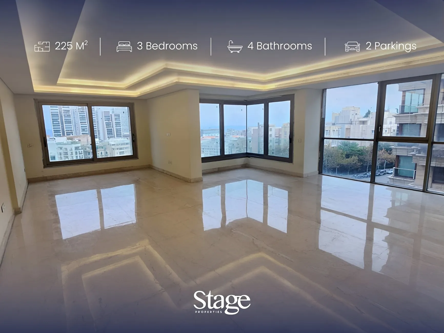 Apartment for sale in Kantari St، Bayrut, Lebanon - 3 bed, 4 bath
