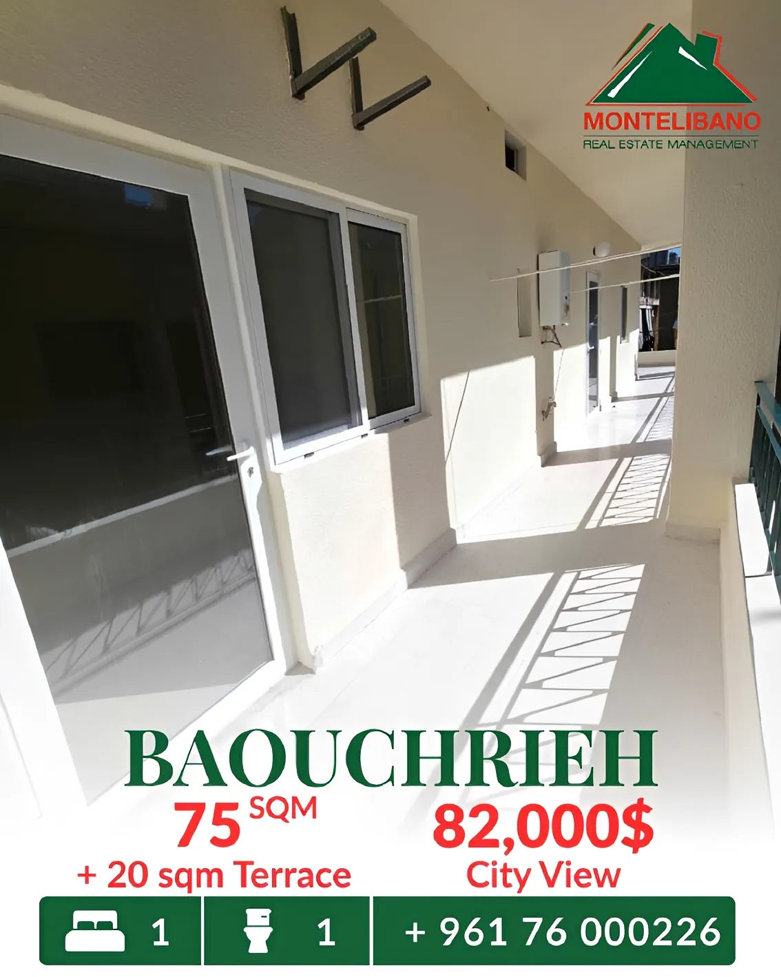 Apartment for sale in Baouchriyeh