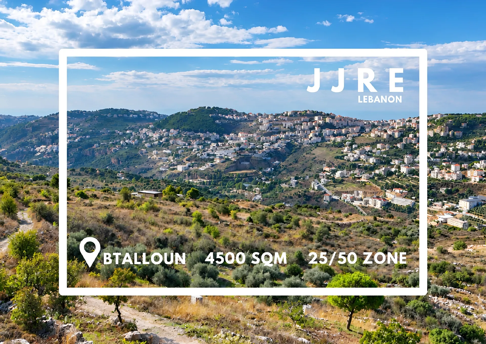 Residential Land for sale in Bhamdoun