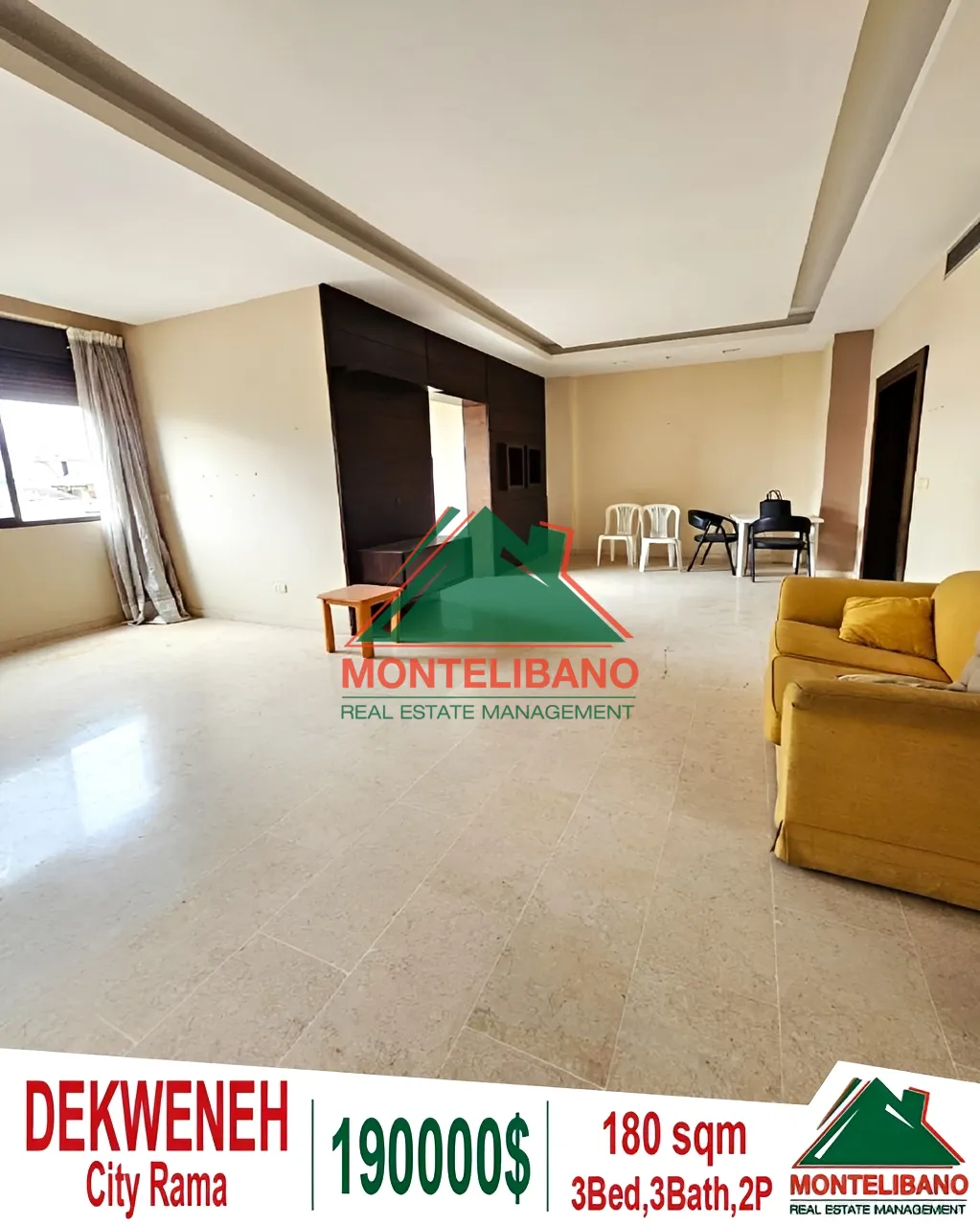 Apartment for Sale in Dekwaneh, Lebanon - 3 bed, 3 bath