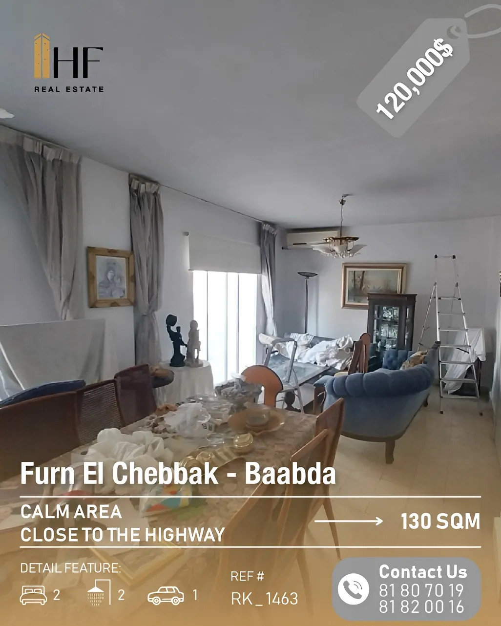 Apartment for sale in Furn El Chebak