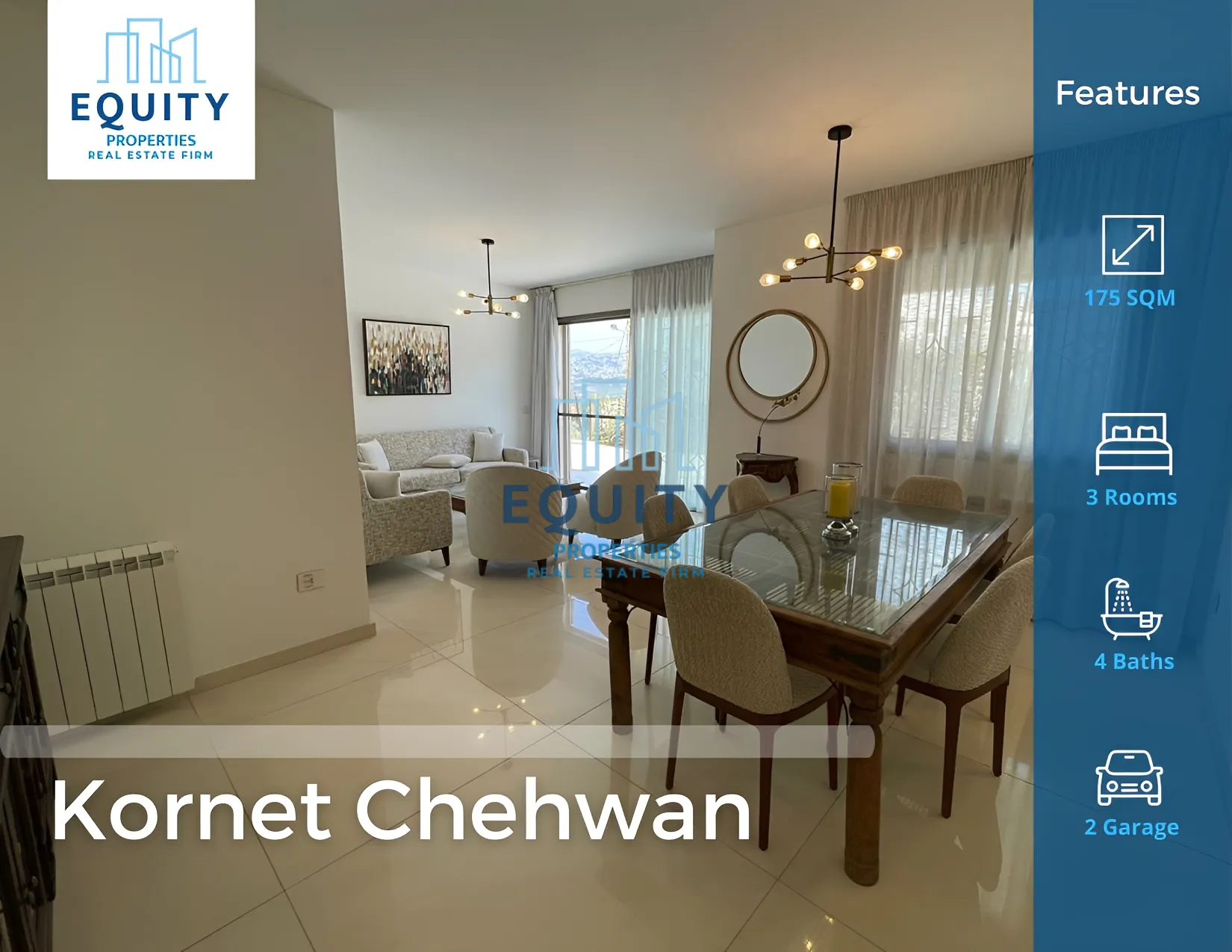 Apartment for Rent in Kornet Chehwan - 3 bed, 4 bath