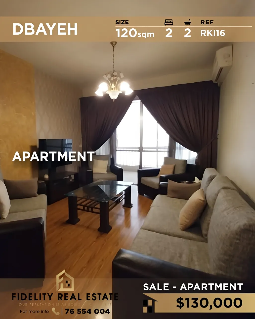 Apartment for sale in Dbayeh, Lebanon - 2 bed, 2 bath