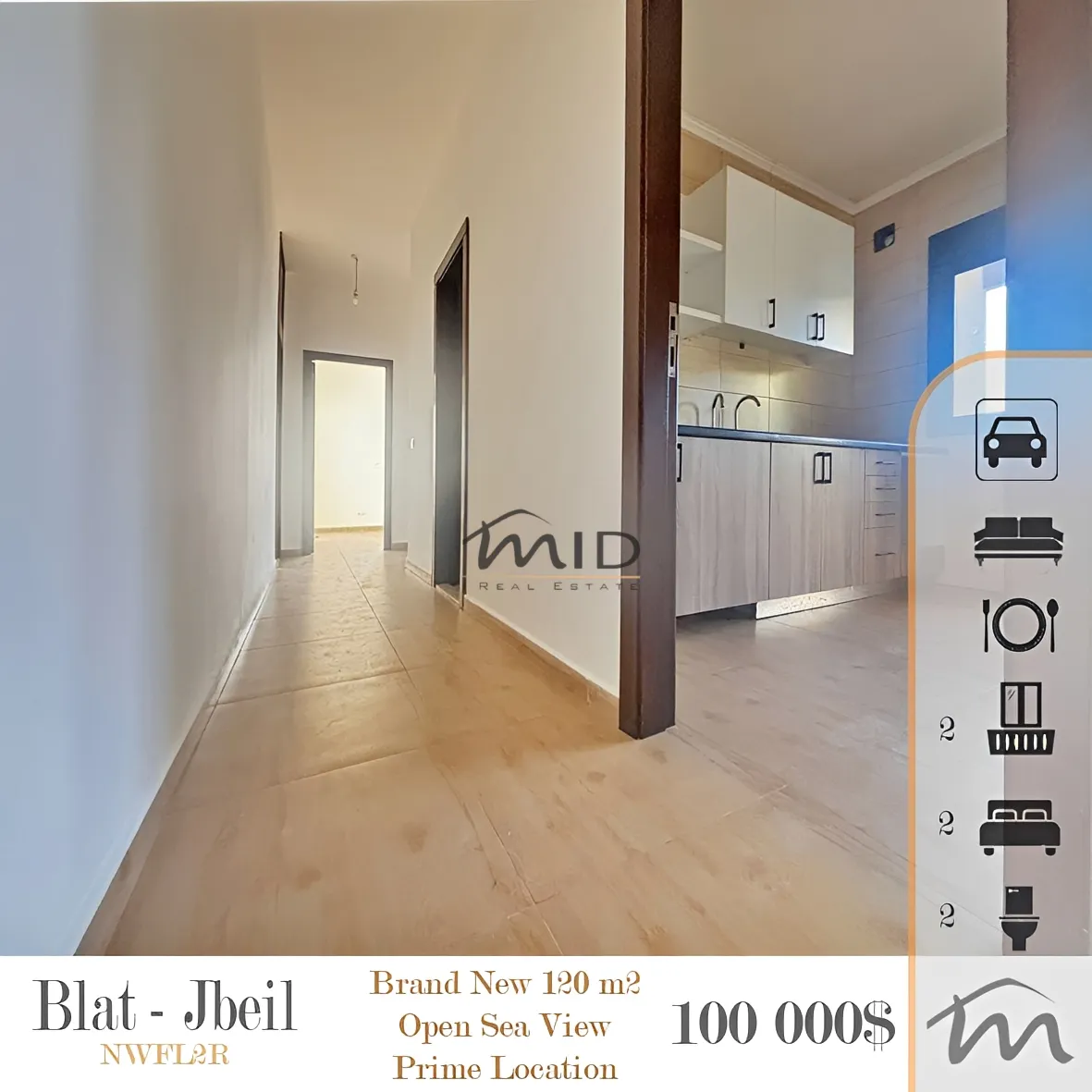 Apartment for sale in Blat, lebanon - 2 bed, 2.0 bath