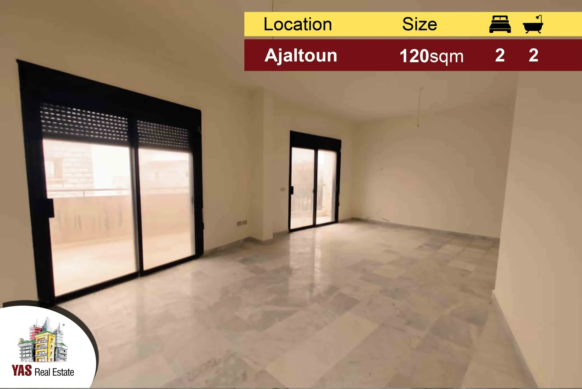 Apartment for Sale in Ajaltoun - 2 bed, 2 bath